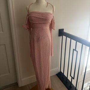 Oh Polly embellished pink dress